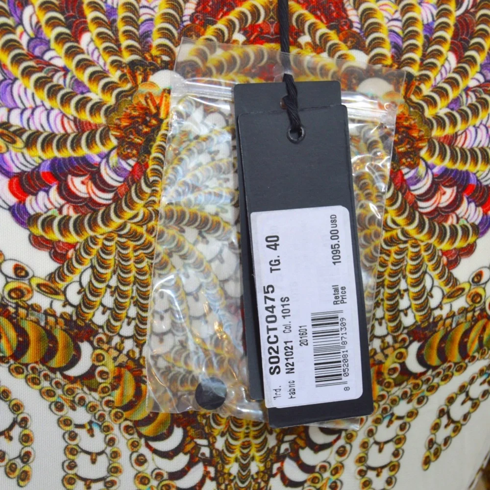 🆕🏷️Just Cavalli Multicoloured Baroque Print Fit & Flare Dress – - Picture 2 of 16